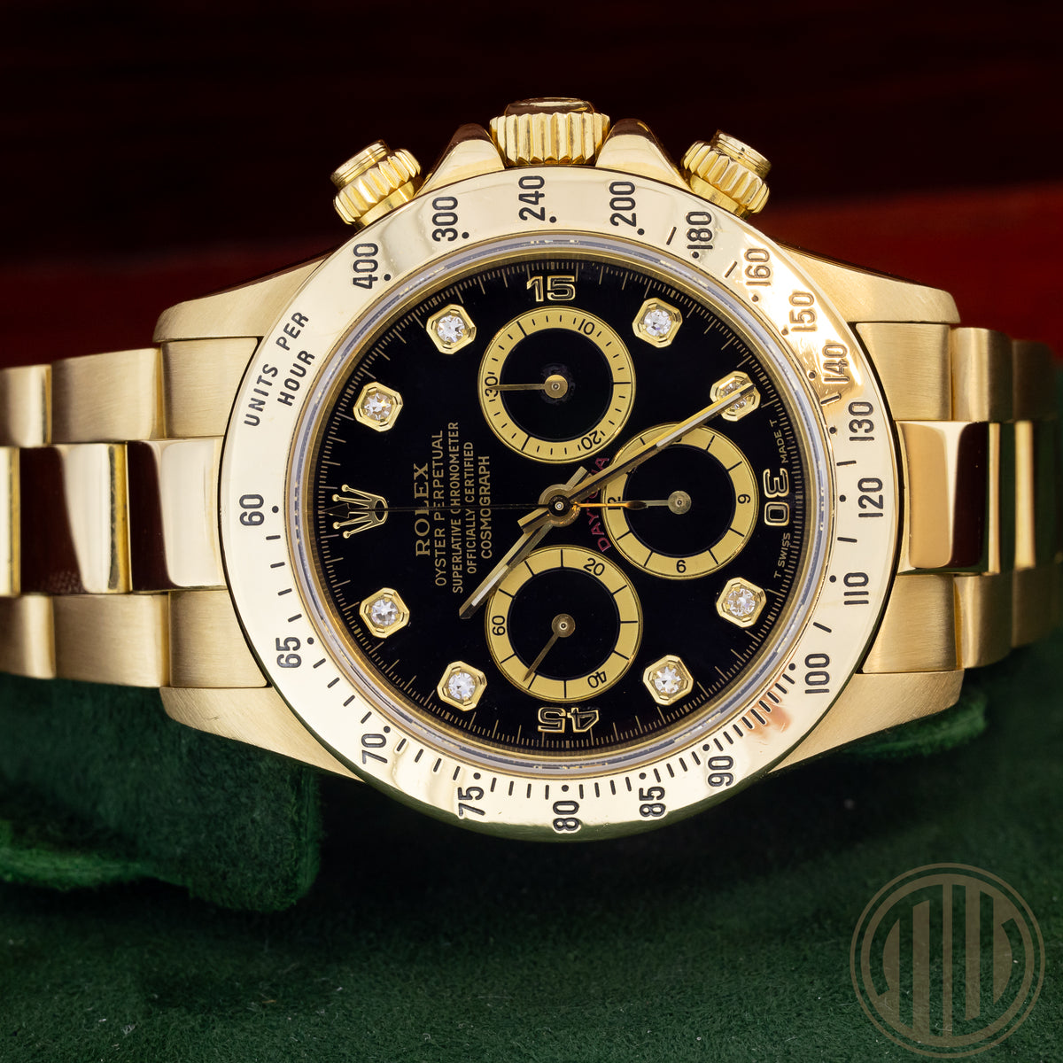 Rolex Daytona Zenith | Black Dial | Lc 100 | 18Karat Yellow Gold | Box & Papers
