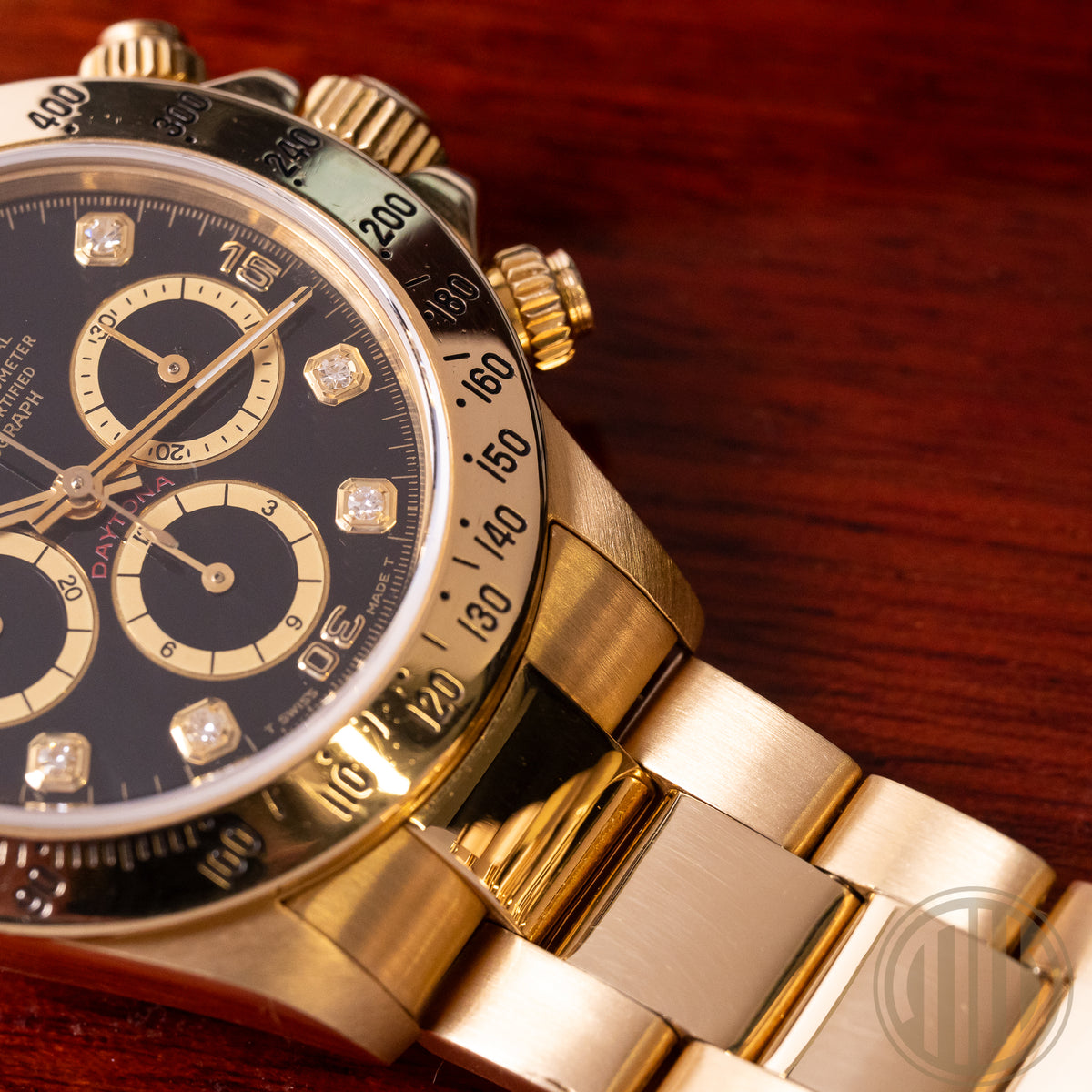 Rolex Daytona Zenith | Black Dial | Lc 100 | 18Karat Yellow Gold | Box & Papers