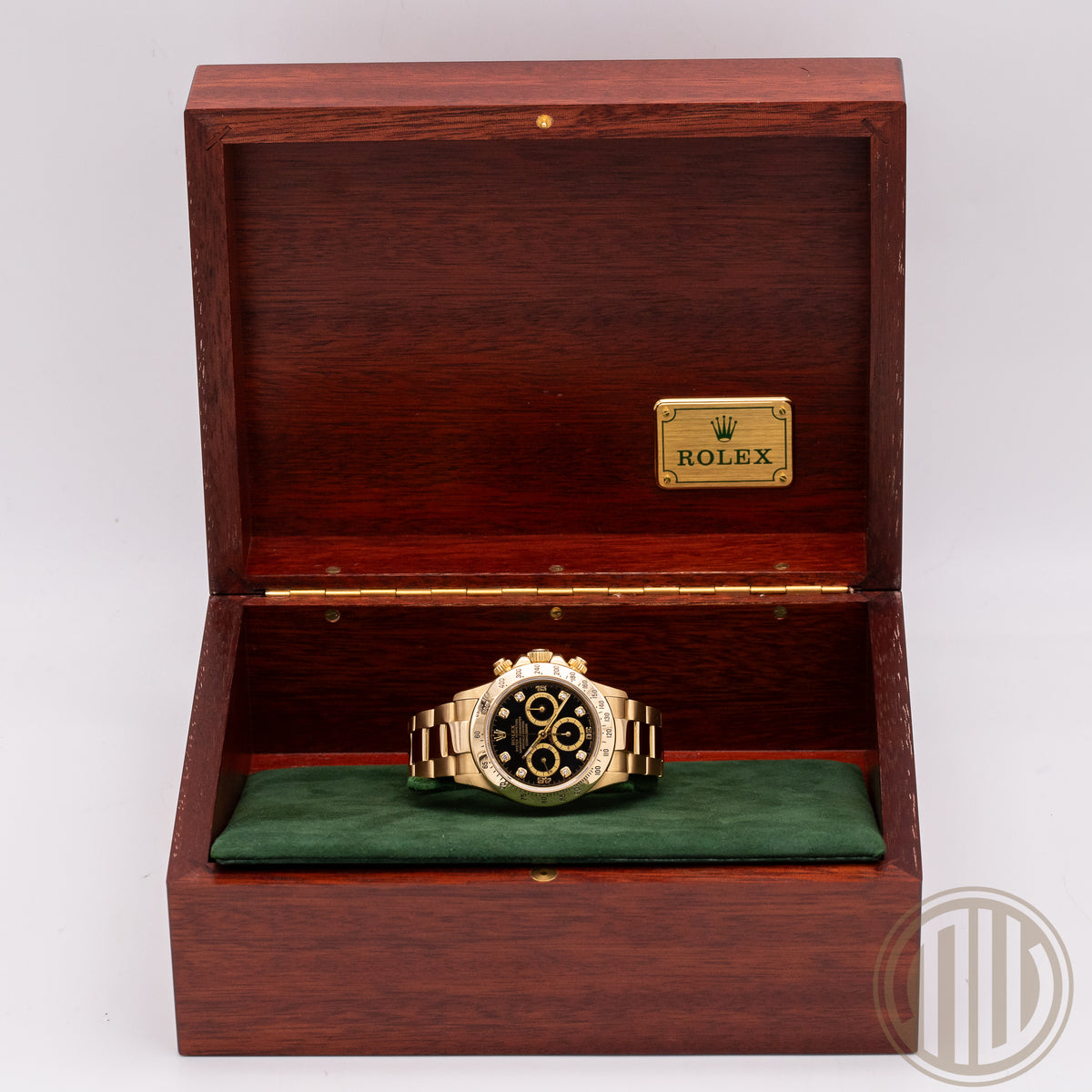 Rolex Daytona Zenith | Black Dial | Lc 100 | 18Karat Yellow Gold | Box & Papers