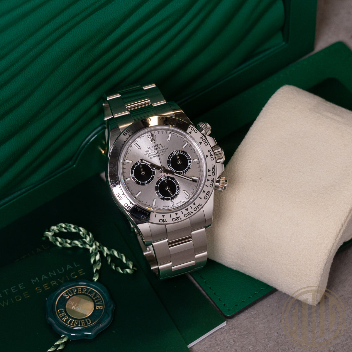 Rolex Daytona Cosmograph Ghost Dial | Lc100 | Orig. Invoice | Box and Papers | 2023