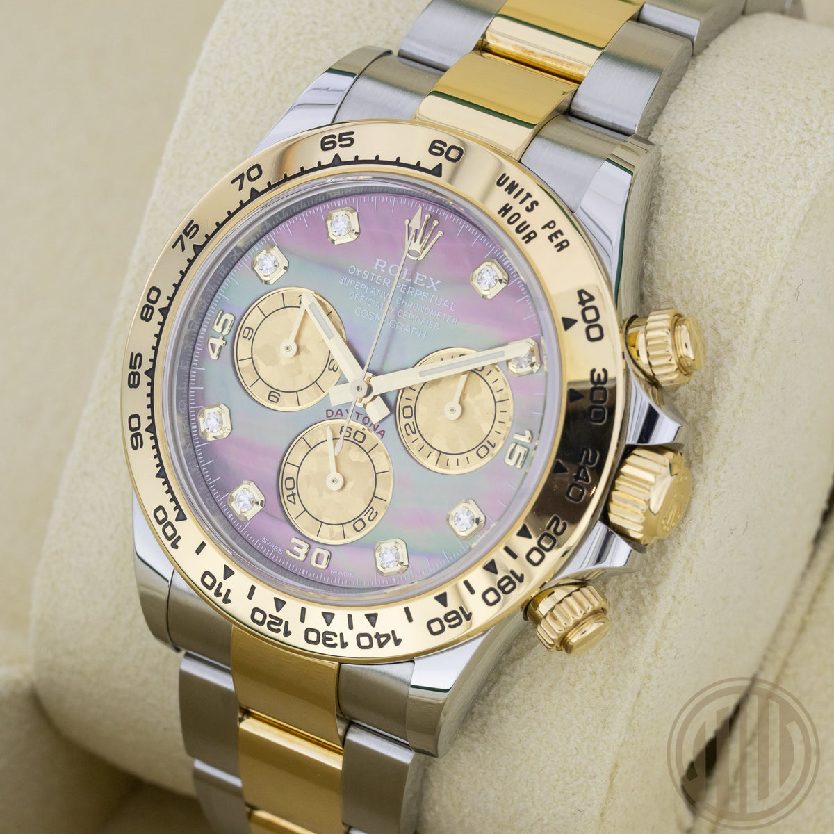 Rolex Daytona Tahitian MOP Diamond Dial | Bicolor | Box and Papers | 2020