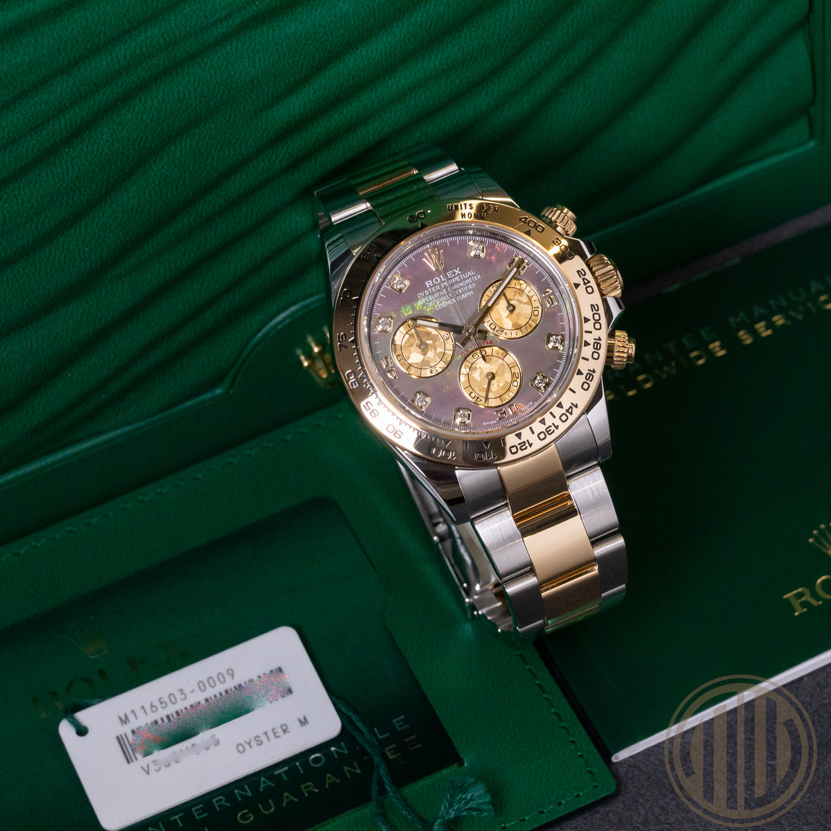 Rolex Daytona Tahitian MOP Diamond Dial | Bicolor | Box and Papers | 2020