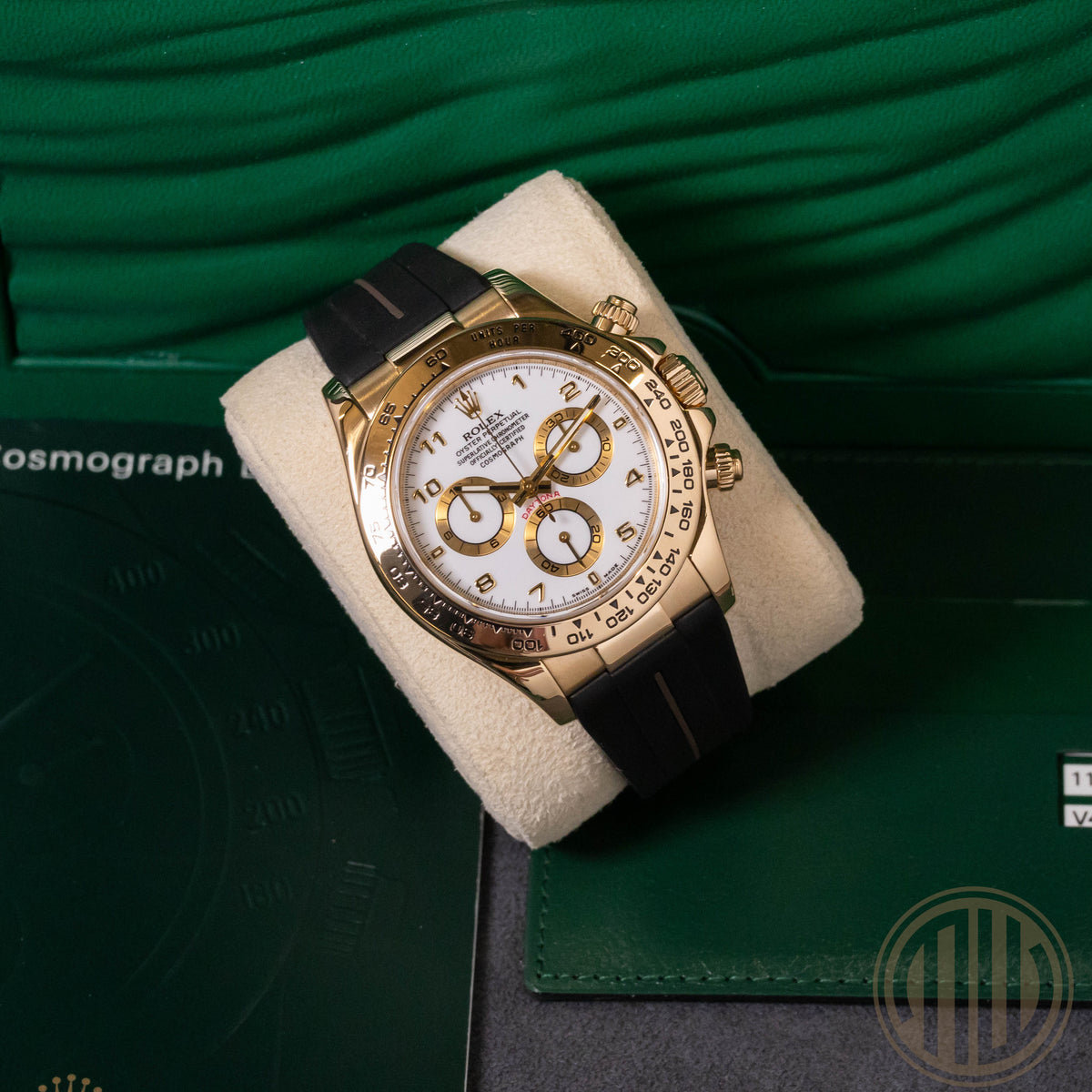 Rolex Daytona White Dial | 18kt Yellowgold | Box and Papers | 2009