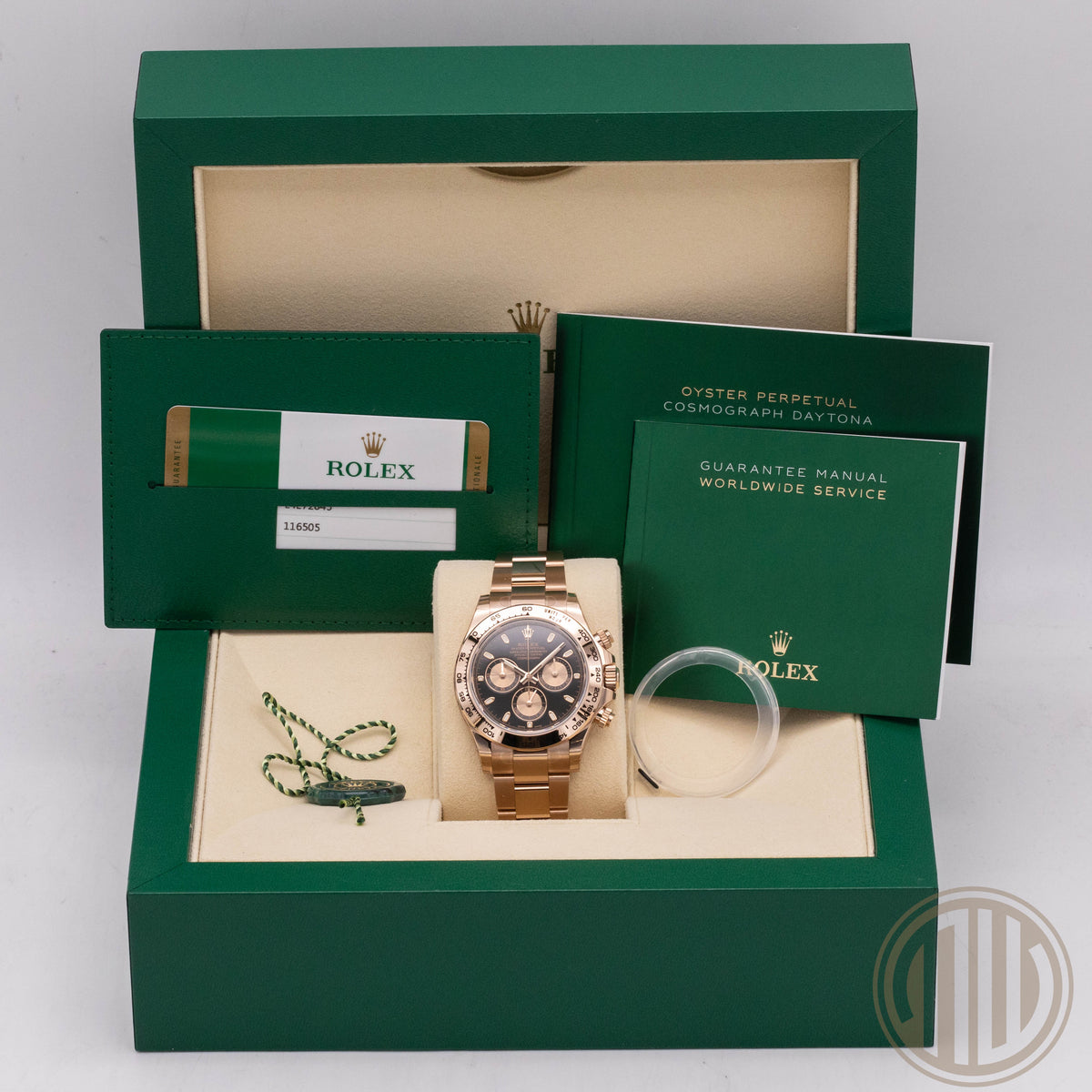 Rolex Daytona Everose | Black Dial | New | Full-Sticker | Box and Papers
