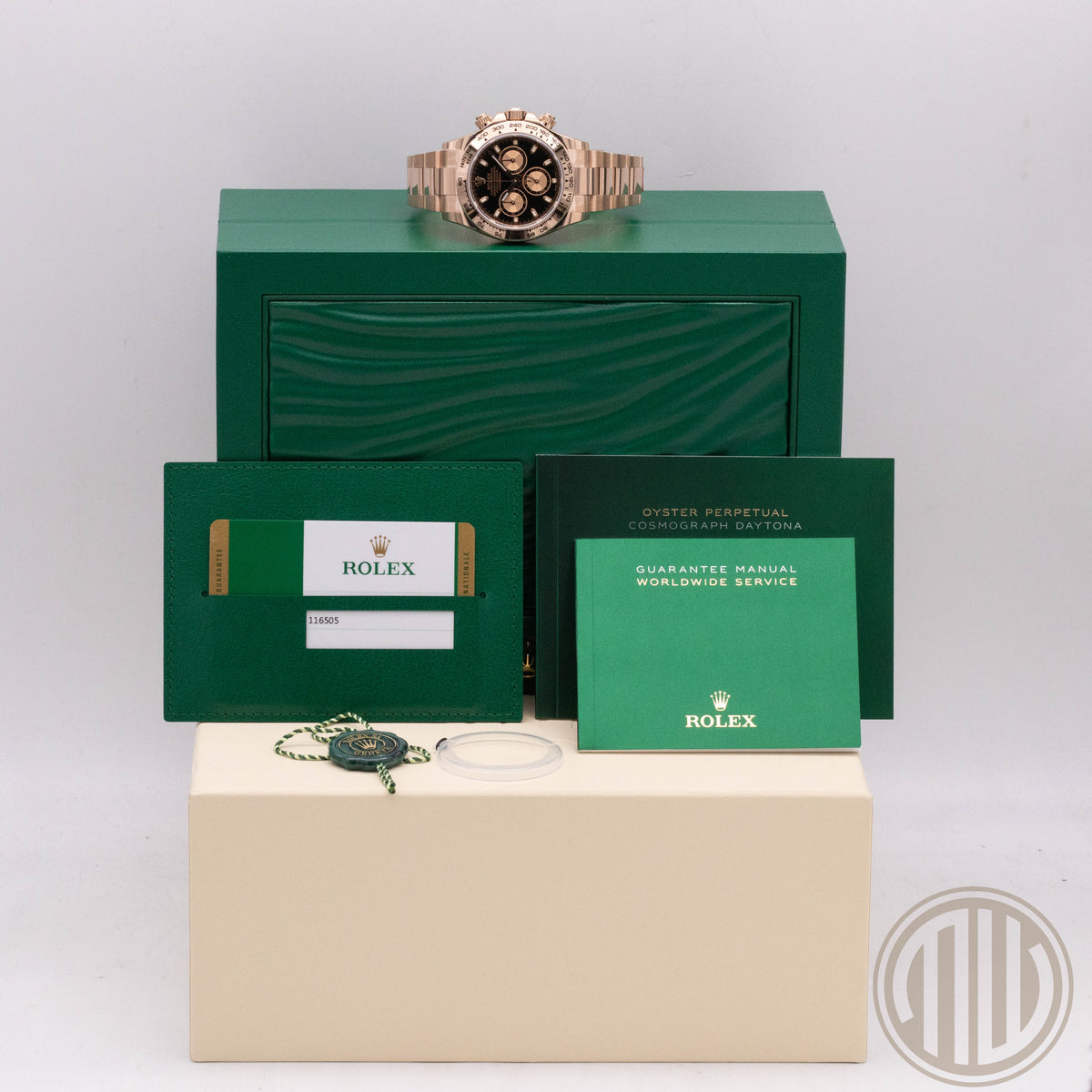 Rolex Daytona Everose | Black Dial | New | Full-Sticker | Box and Papers