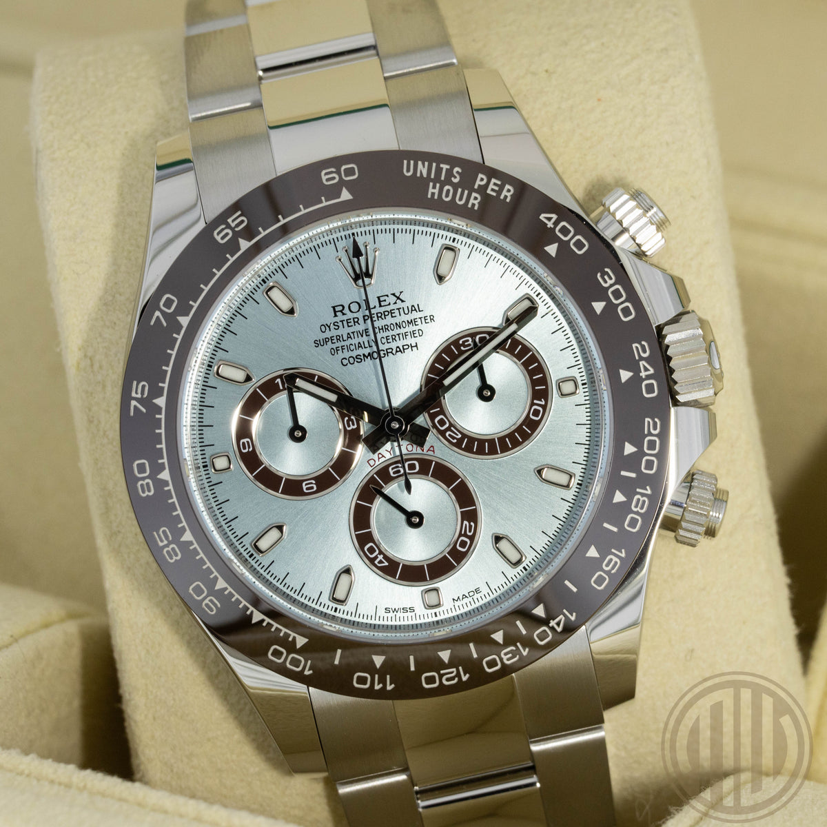 Rolex Daytona Platinum | Ice Blue Dial | New | Unworn | Box and Papers