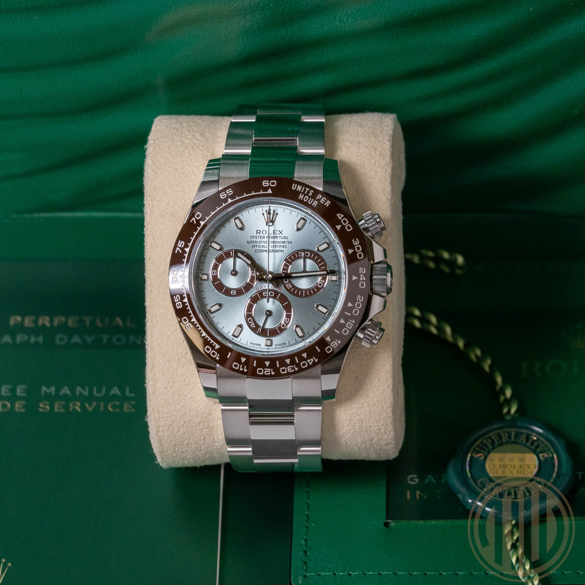 Rolex Daytona Platinum | Ice Blue Dial | New | Unworn | Box and Papers