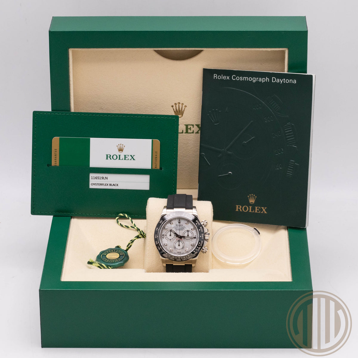 Rolex Daytona MOP Diamaond Dial | Whitegold | Box and Papers | 2020