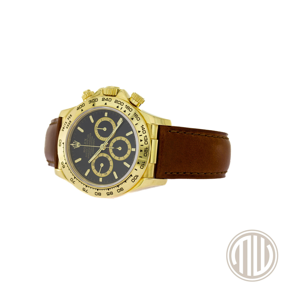 Rolex Daytona | Zenith | Lc100 | Black Dial | 18K Yellow Gold | Box &amp; Papers | 16518