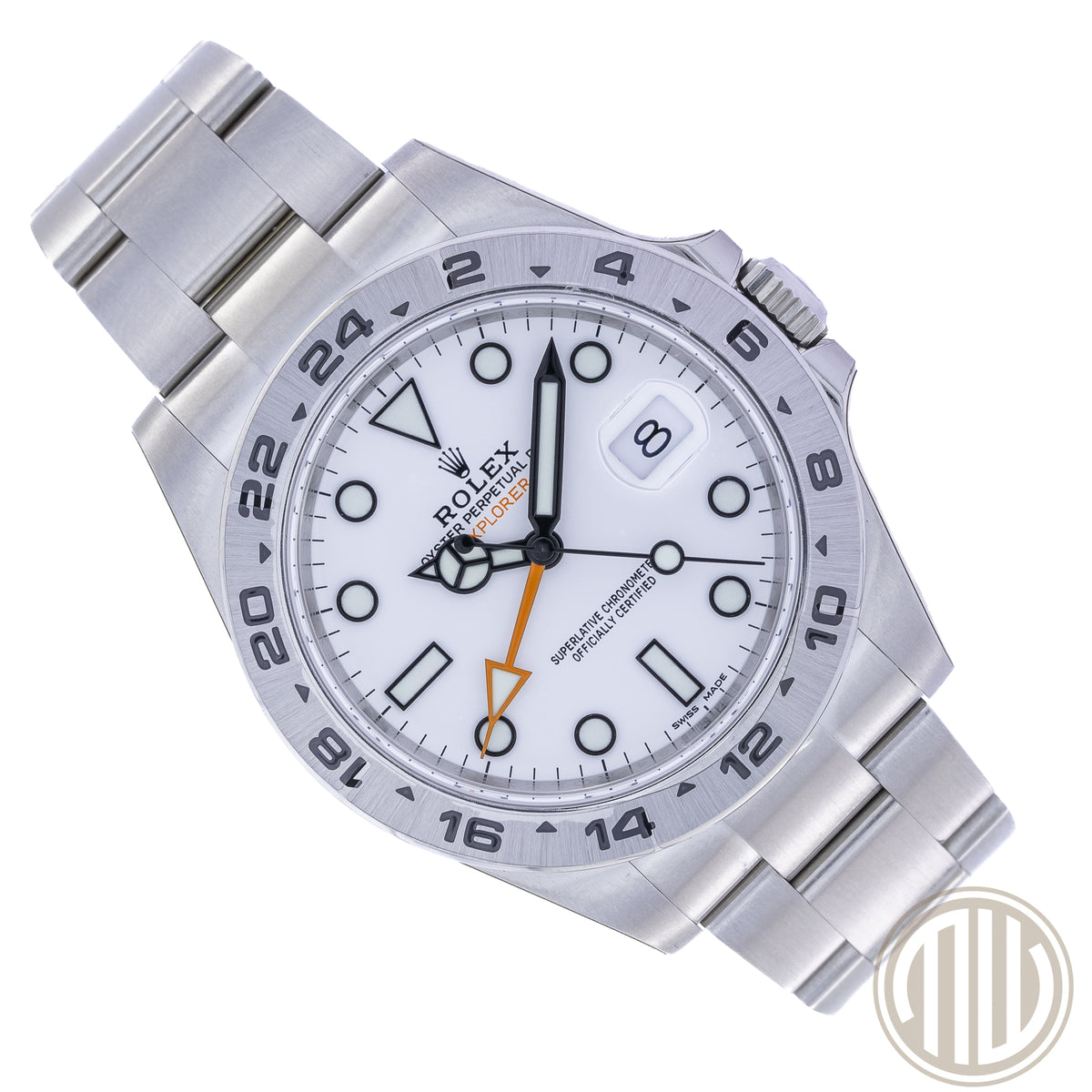 Rolex Explorer II White Dial New | Full-Sticker | Lc100 | Box and Papers | 2017