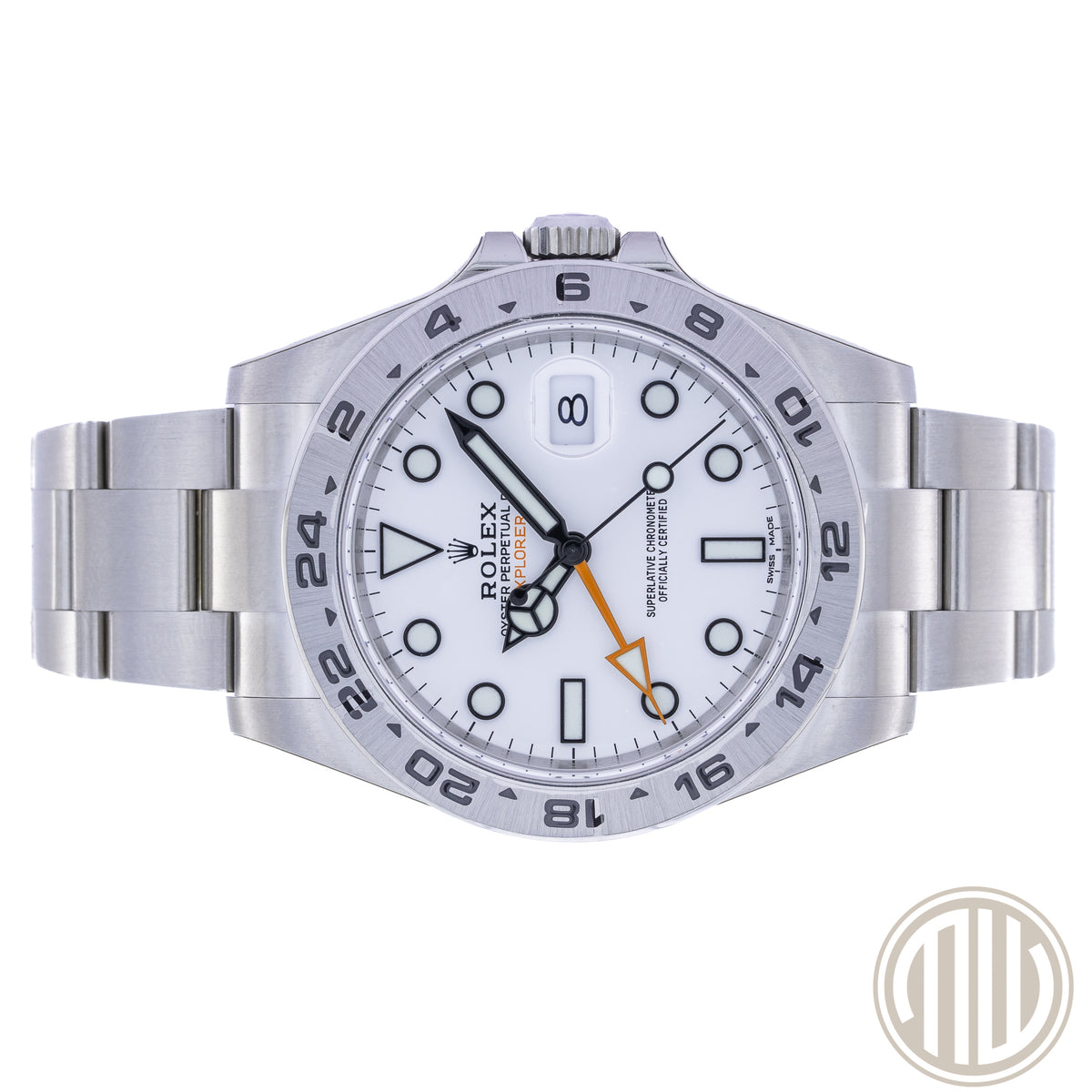 Rolex Explorer II White Dial New | Full-Sticker | Lc100 | Box and Papers | 2017