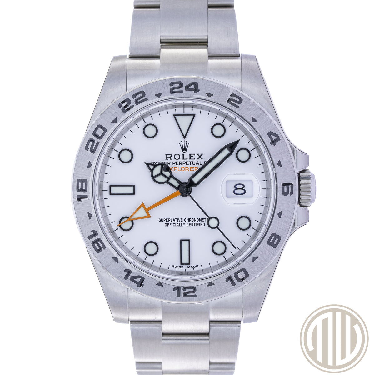 Rolex Explorer II White Dial New | Full-Sticker | Lc100 | Box and Papers | 2017