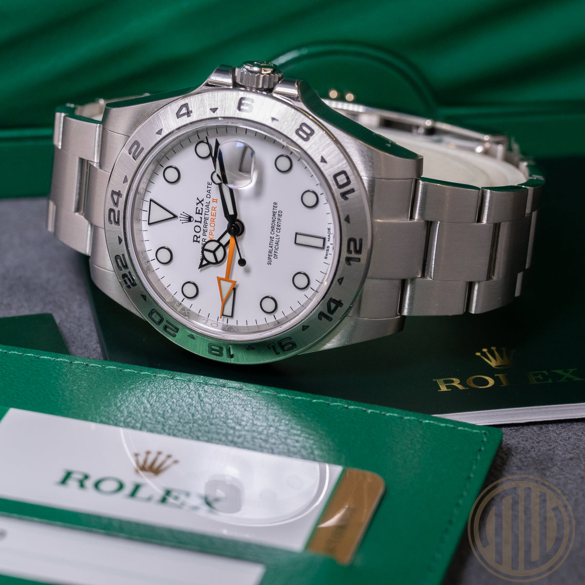 Rolex Explorer II White Dial New | Full-Sticker | Lc100 | Box and Papers | 2017