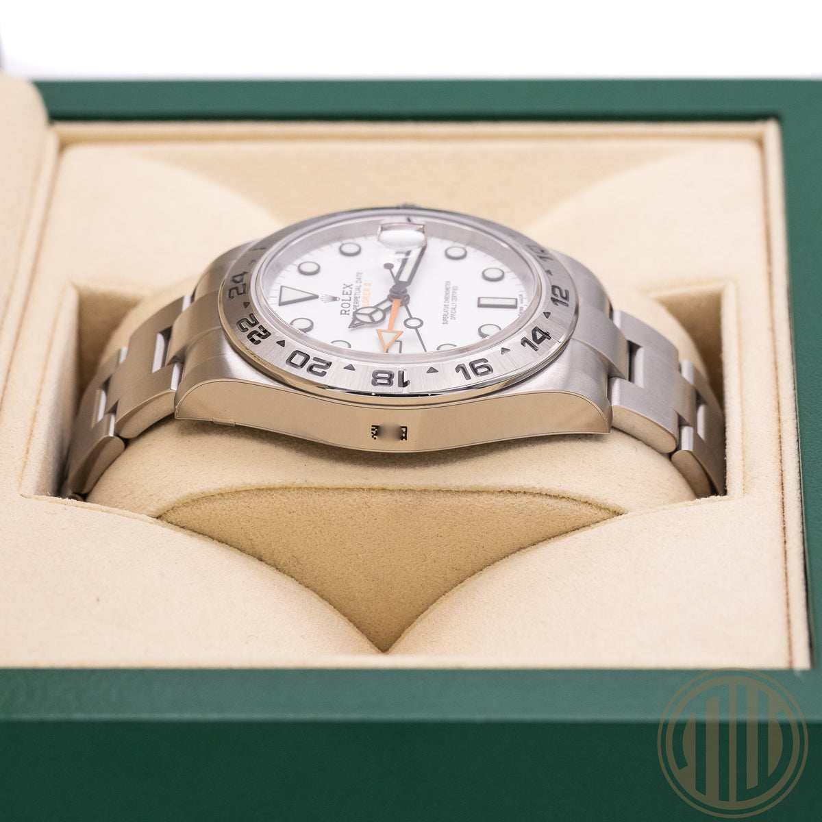 Rolex Explorer II White Dial New | Full-Sticker | Lc100 | Box and Papers | 2017