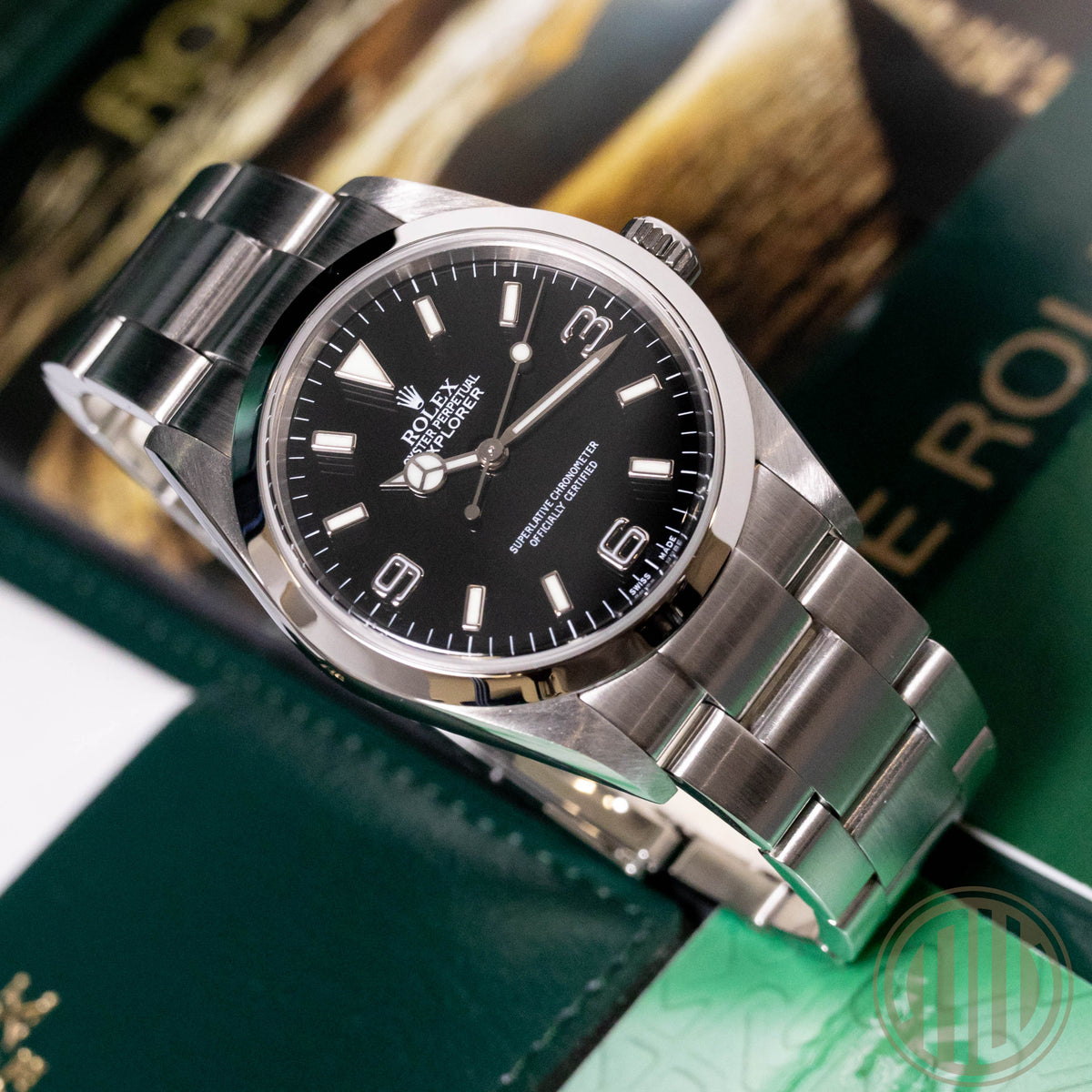 Rolex Explorer Orig. Invoice | F-Serie | Box and Papers | 2005 | 114270