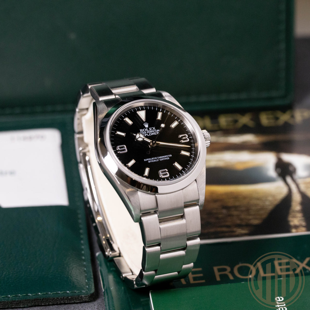 Rolex Explorer Orig. Invoice | F-Serie | Box and Papers | 2005 | 114270