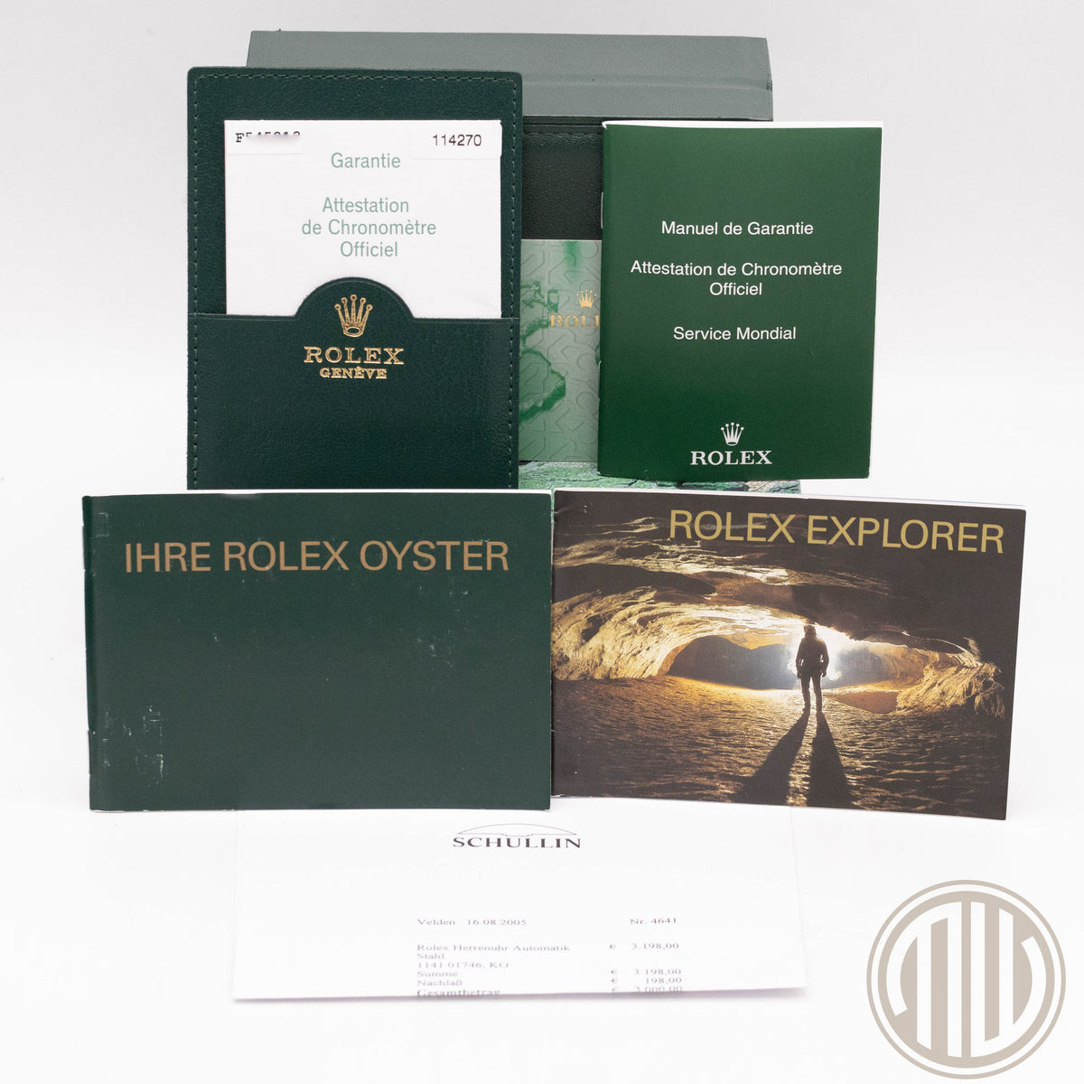 Rolex Explorer Orig. Invoice | F-Serie | Box and Papers | 2005 | 114270