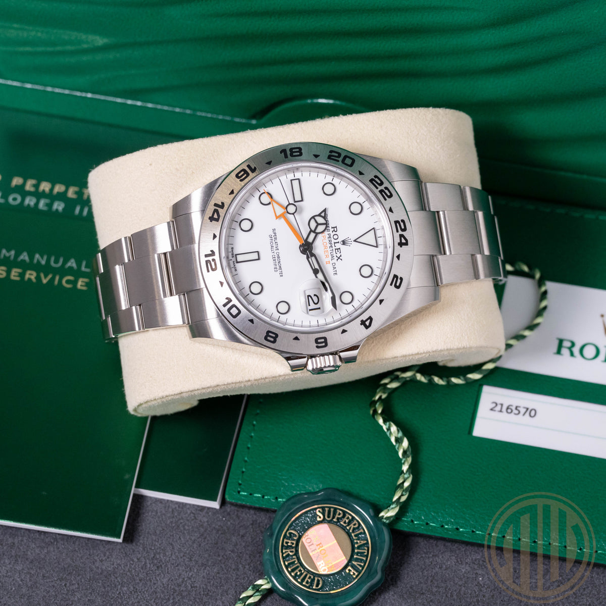 Rolex Explorer II White Dial | Orig.Bill New | Unworn | Box and Papers | 2019