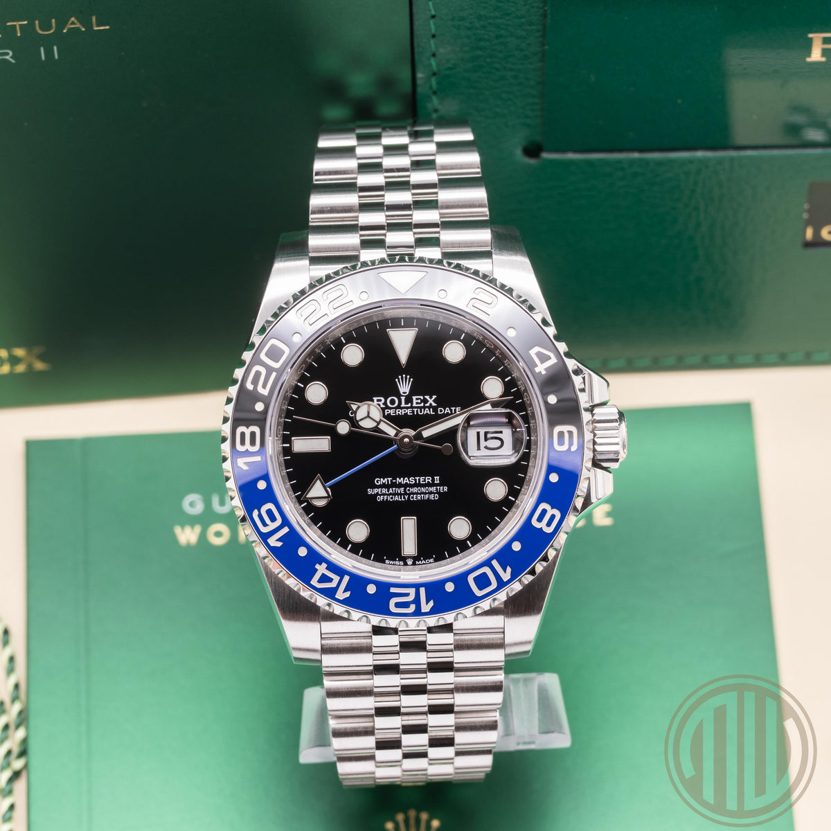 Rolex GMT-Master II Batgirl | Jubilee-Bracelet | Box and Papers | 2022 | Ref: 126710BLNR