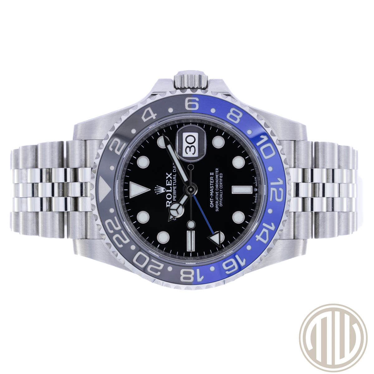 Rolex GMT-Master II Batgirl | Jubilee | LC100 | Box and Papers | 2019