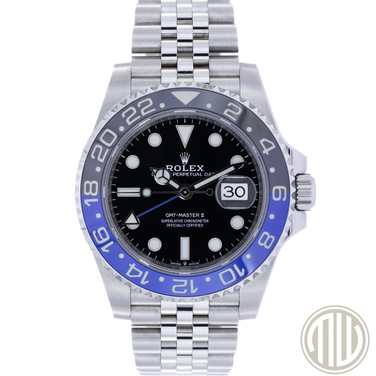 Rolex GMT-Master II Batgirl | Jubilee | LC100 | Box and Papers | 2019