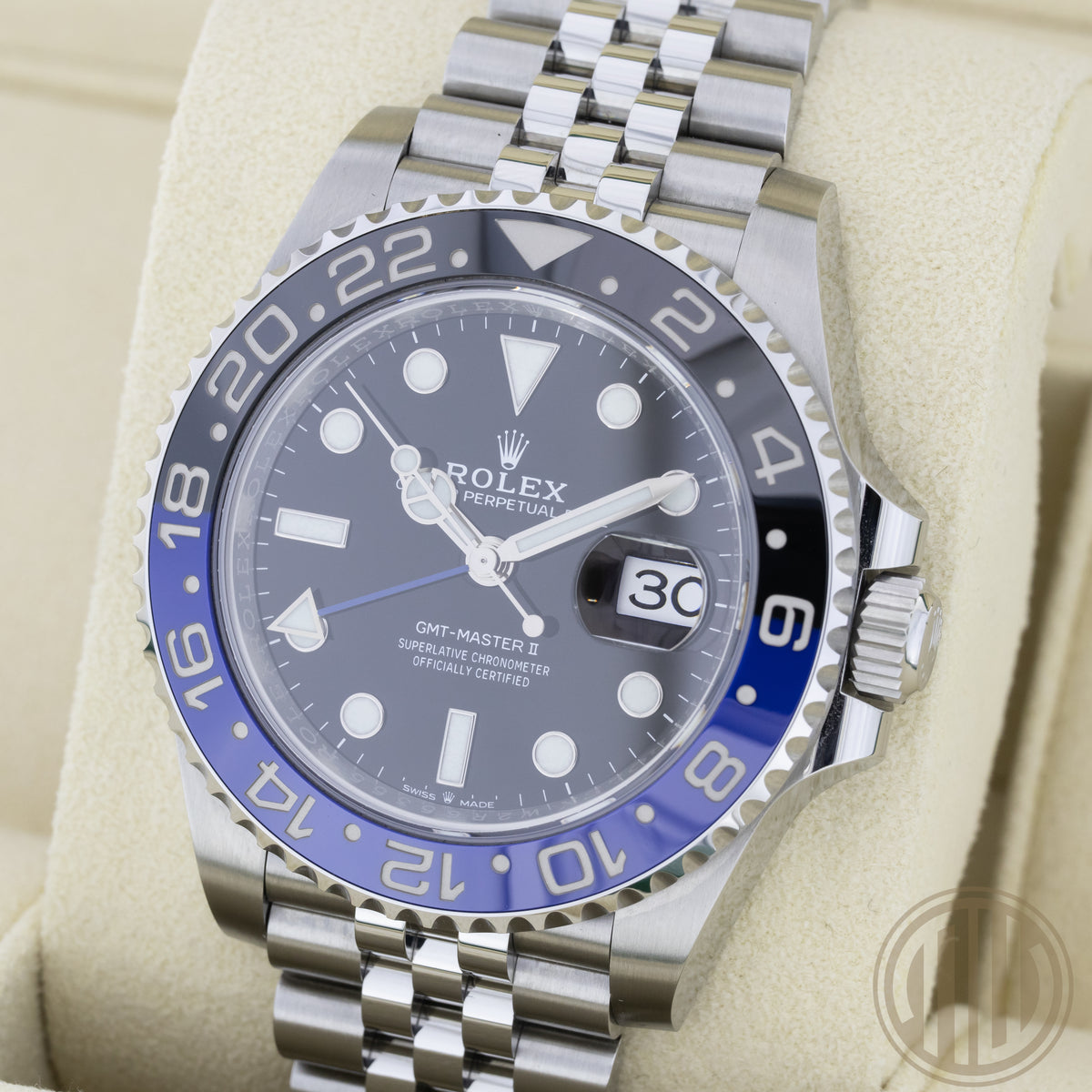 Rolex GMT-Master II Batgirl | Jubilee | LC100 | Box and Papers | 2019