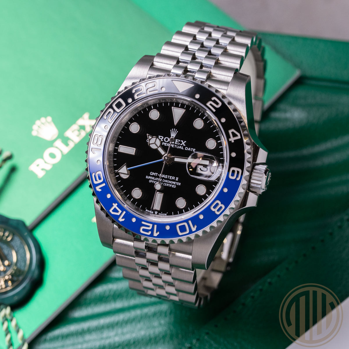 Rolex GMT-Master II Batgirl | Jubilee | LC100 | Box and Papers | 2019