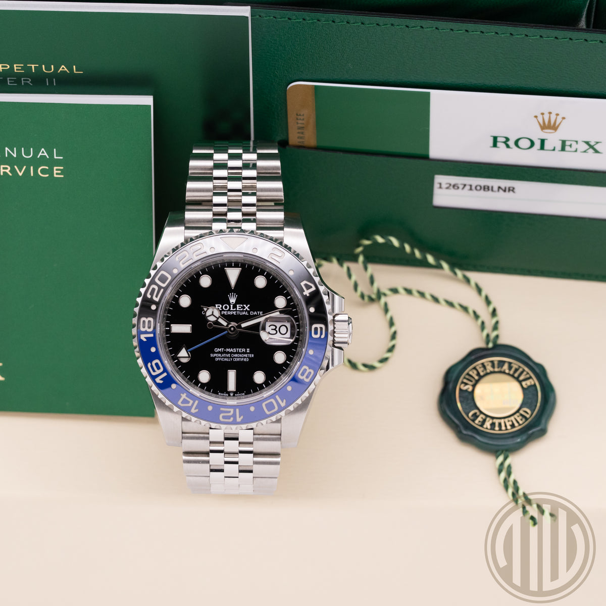 Rolex GMT-Master II Batgirl | Jubilee | LC100 | Box and Papers | 2019