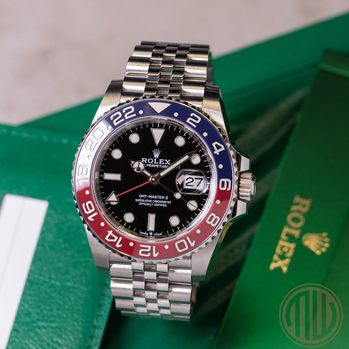 Rolex GMT-Master II Pepsi Jubilee Box and Papers 2020
