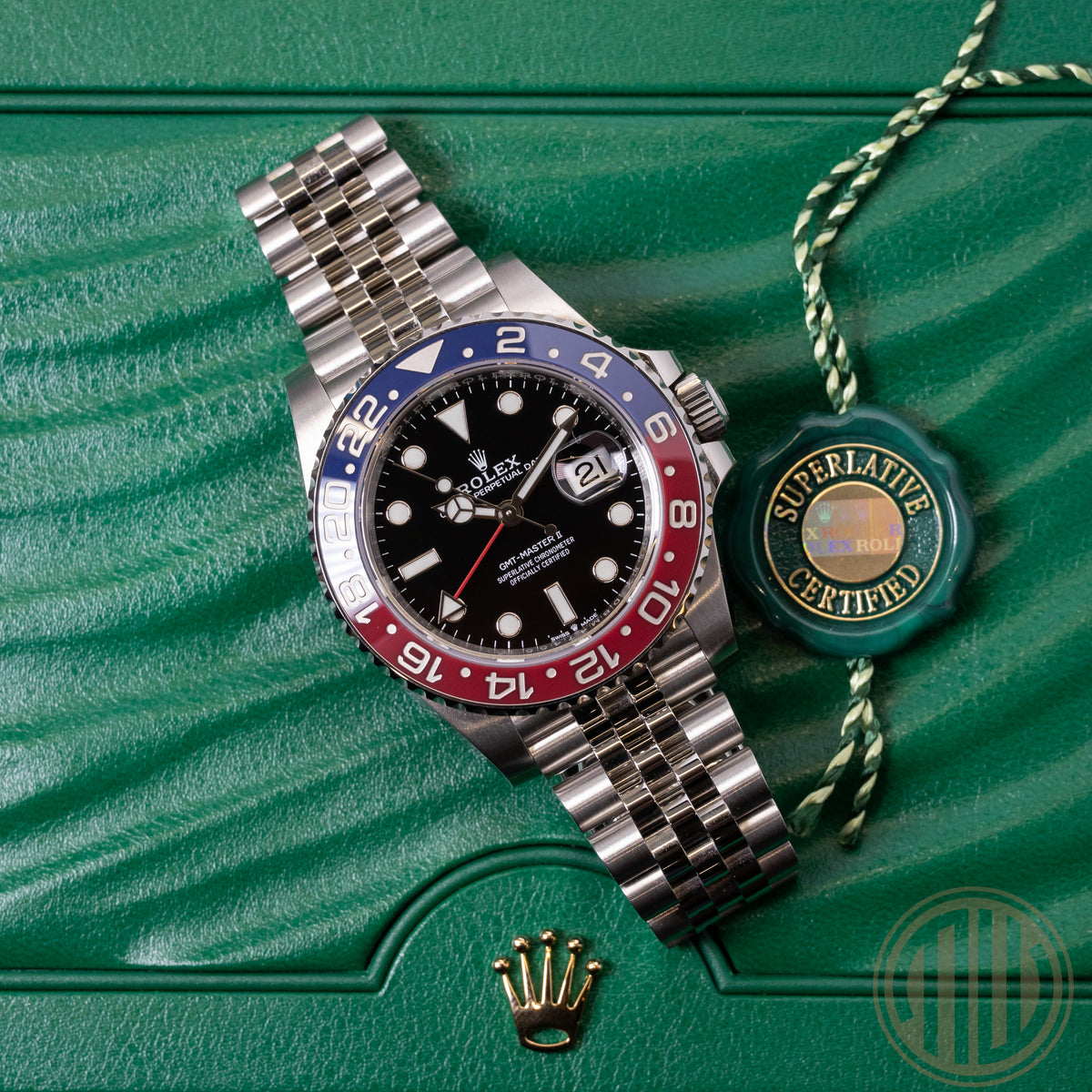 Rolex GMT-Master II Pepsi | Jubilee | Box and Papers | 2021 | 126710BLRO