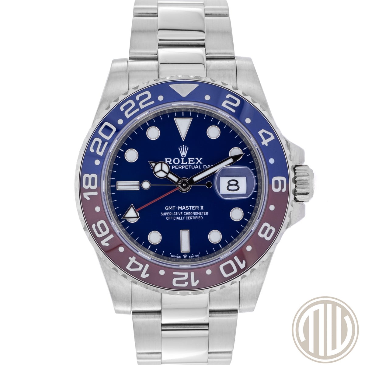 Rolex GMT-Master II 18kt Whitegold | Blue Dial | Box and Papers | 2023 | 126719BLRO