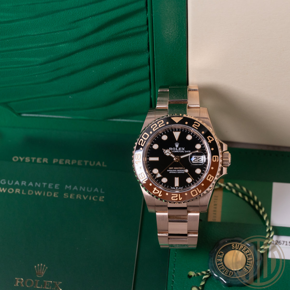 Rolex GMT-Master II 18kt Everose | Rootbeer | Box and Papers | 2019 | 126715CHNR