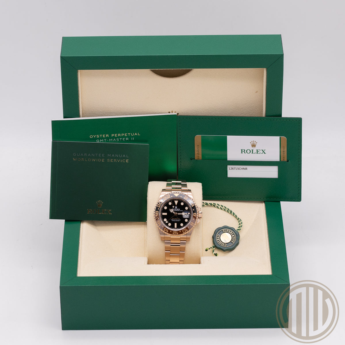 Rolex GMT-Master II 18kt Everose | Rootbeer | Box and Papers | 2019 | 126715CHNR