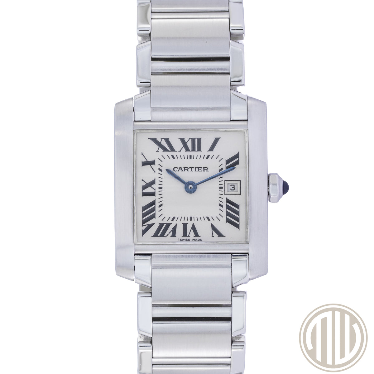 Cartier Tank Française White Dial | Stainless-Steel | Perfect Condition | 2465