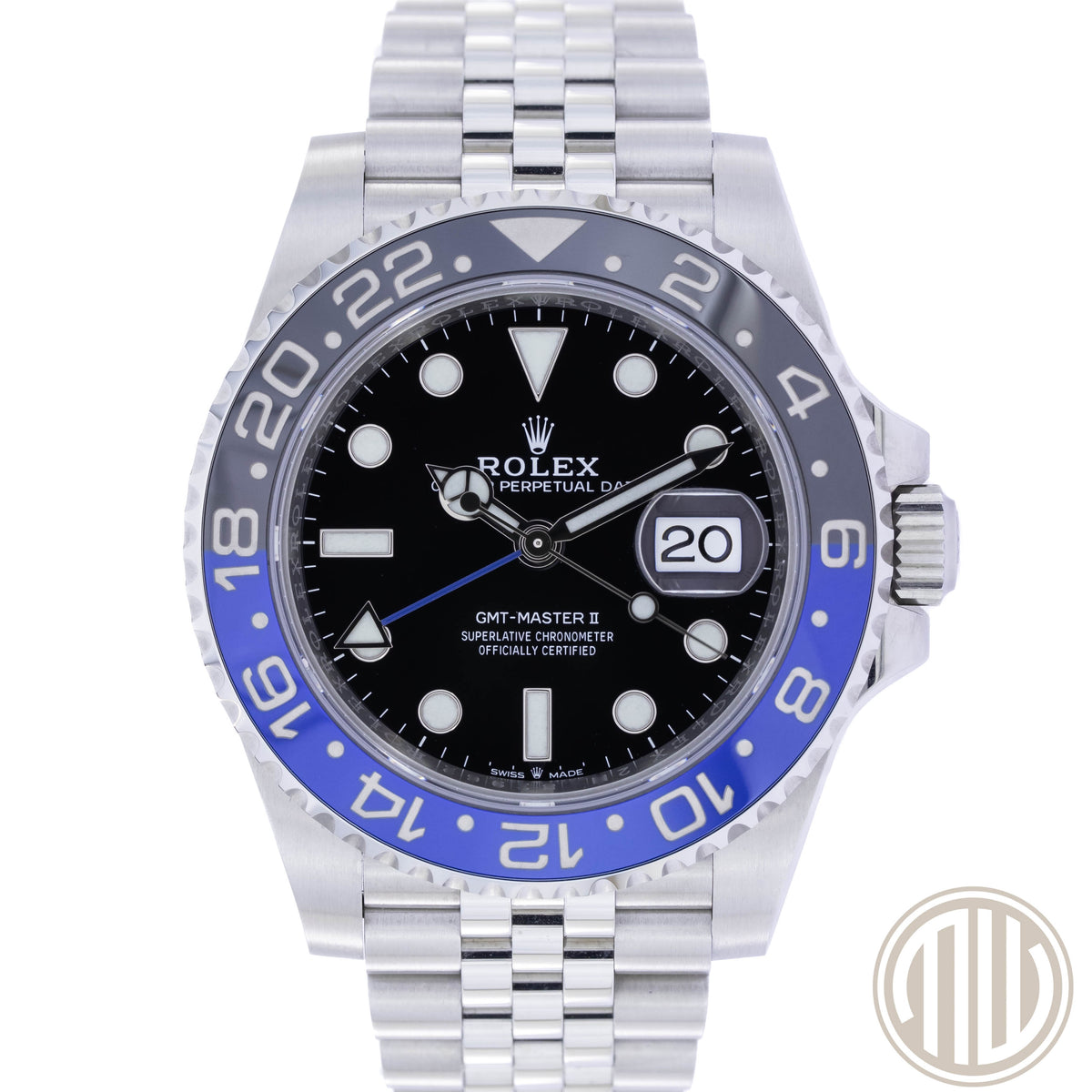 Rolex GMT-Master II Batgirl | Jubilee | Lc100 | Box and Papers | 2019