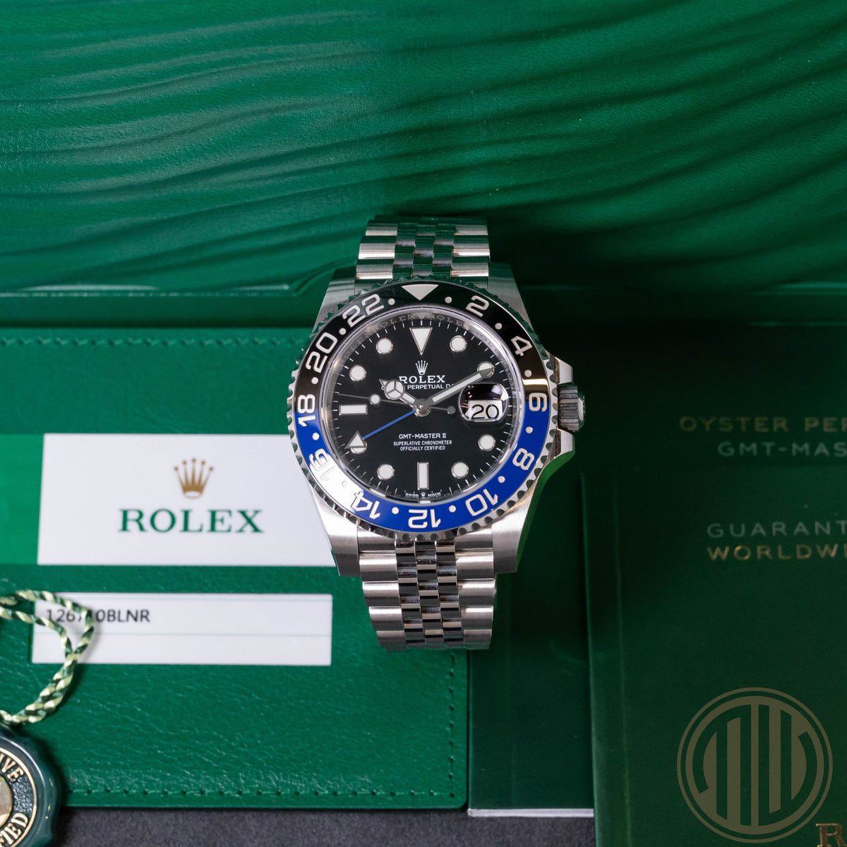 Rolex GMT-Master II Batgirl | Jubilee | Lc100 | Box and Papers | 2019