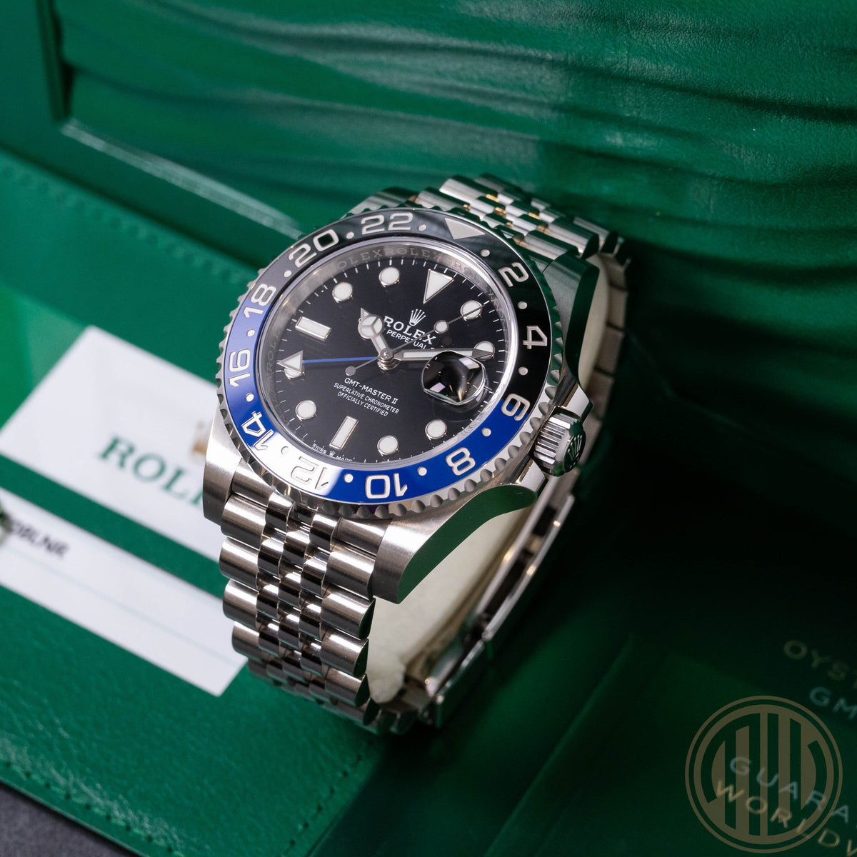 Rolex GMT-Master II Batgirl | Jubilee | Lc100 | Box and Papers | 2019