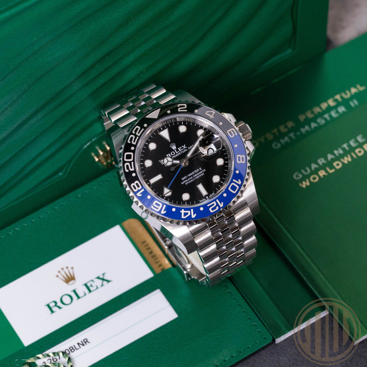 Rolex GMT-Master II Batgirl | Jubilee | Lc100 | Box and Papers | 2019