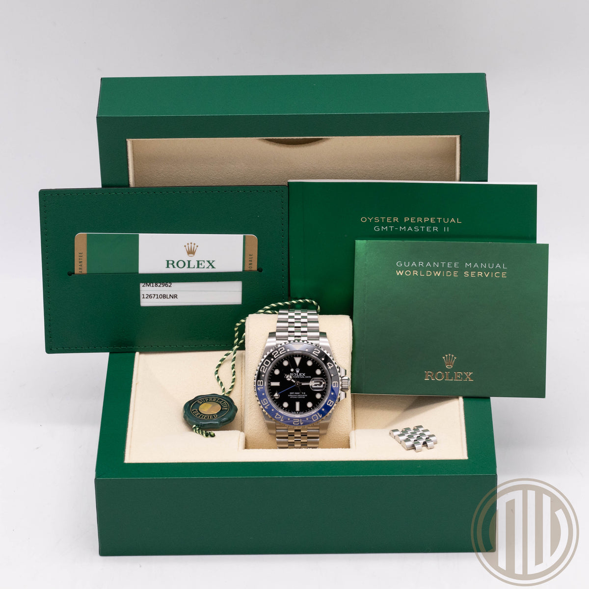 Rolex GMT-Master II Batgirl | Jubilee | Lc100 | Box and Papers | 2019