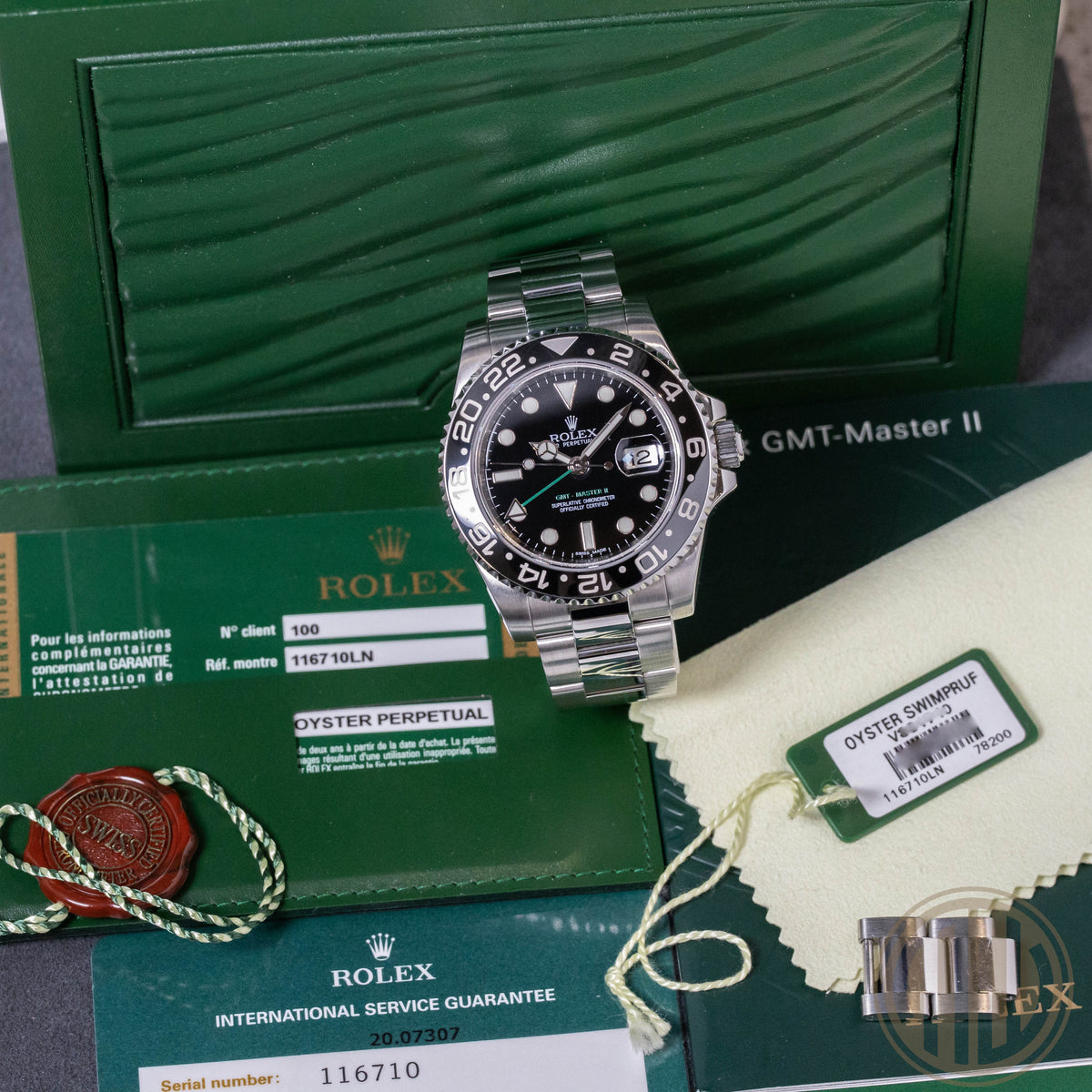 Rolex GMT-Master II Lc100 | Stainless-Steel | Fullset | 2010 | 116710LN
