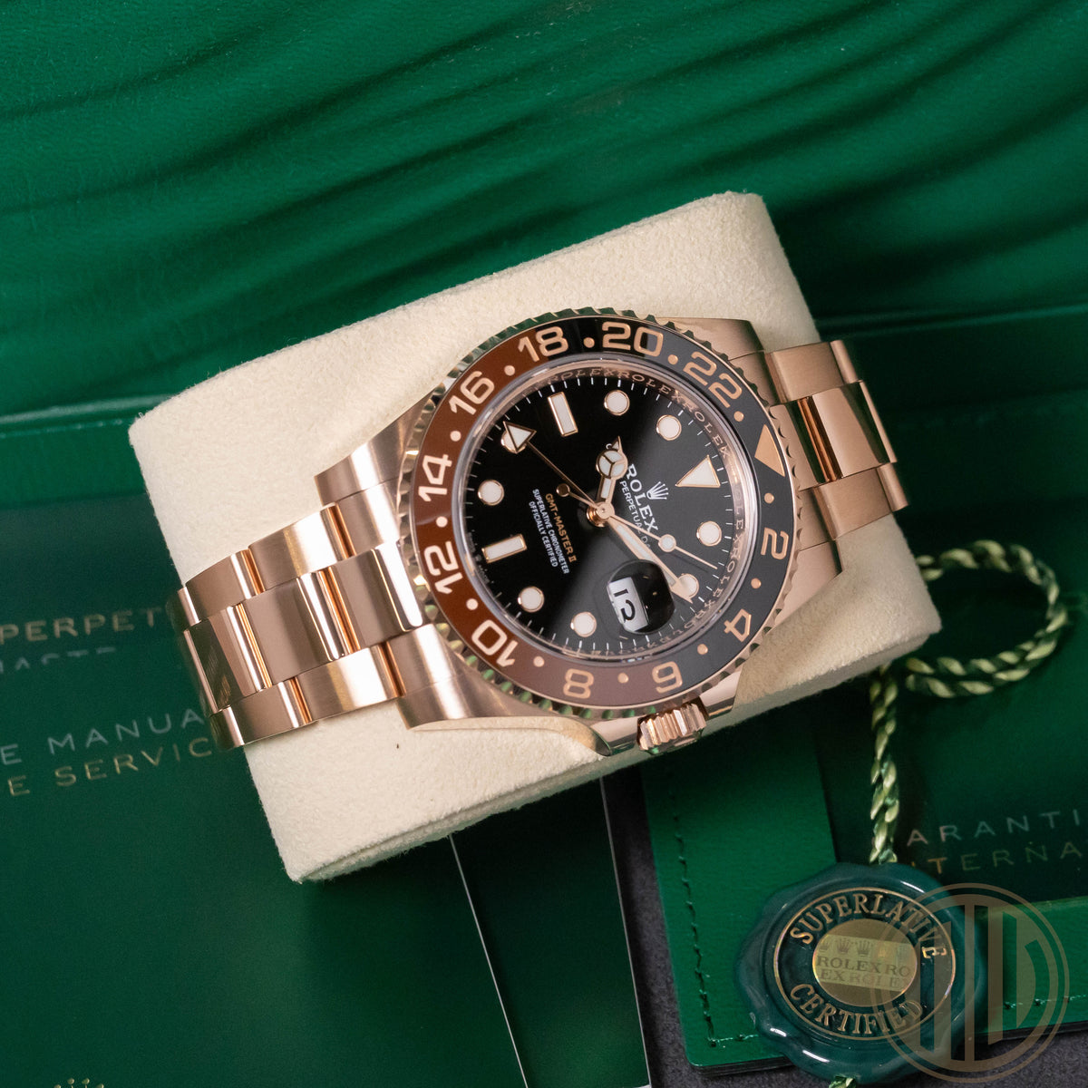 Rolex GMT-Master II Rootbeer | New | Unworn | Box and Papers | 2022 | 126715CHNR