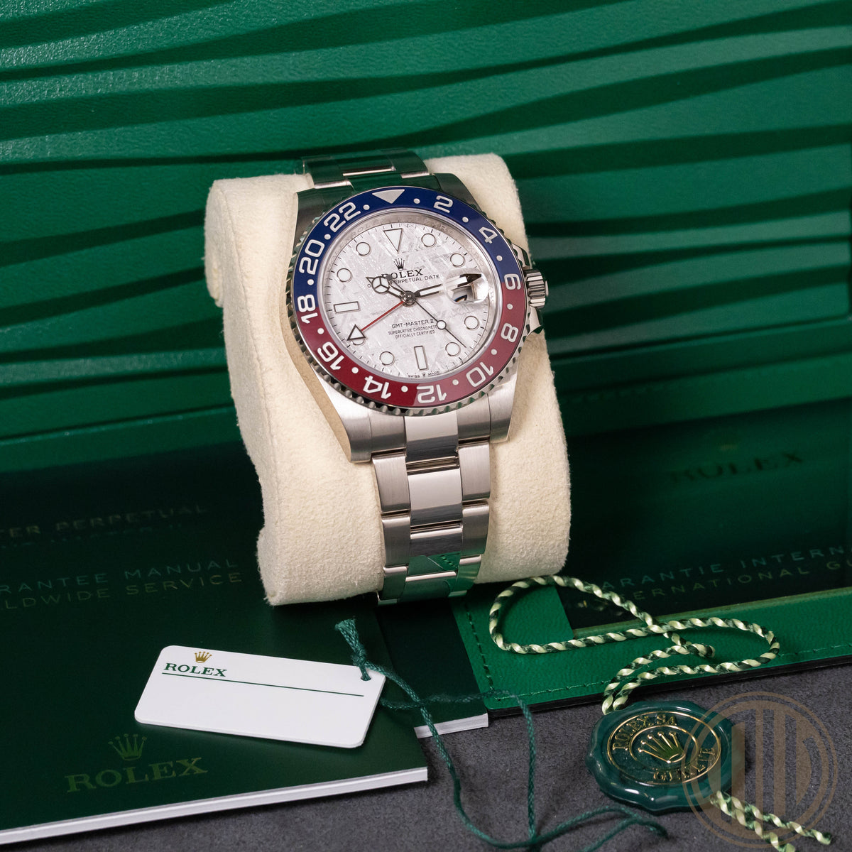 Rolex GMT-Master II Meteorit Dial | 18kt Whitegold | Box and Papers | 2025