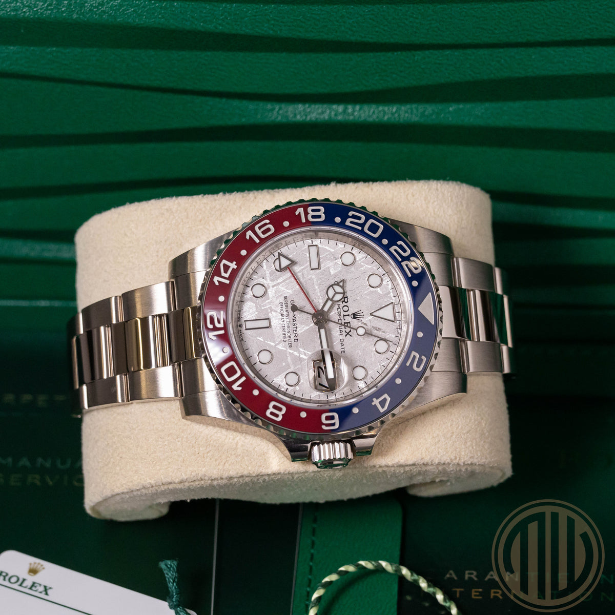 Rolex GMT-Master II Meteorit Dial | 18kt Whitegold | Box and Papers | 2025