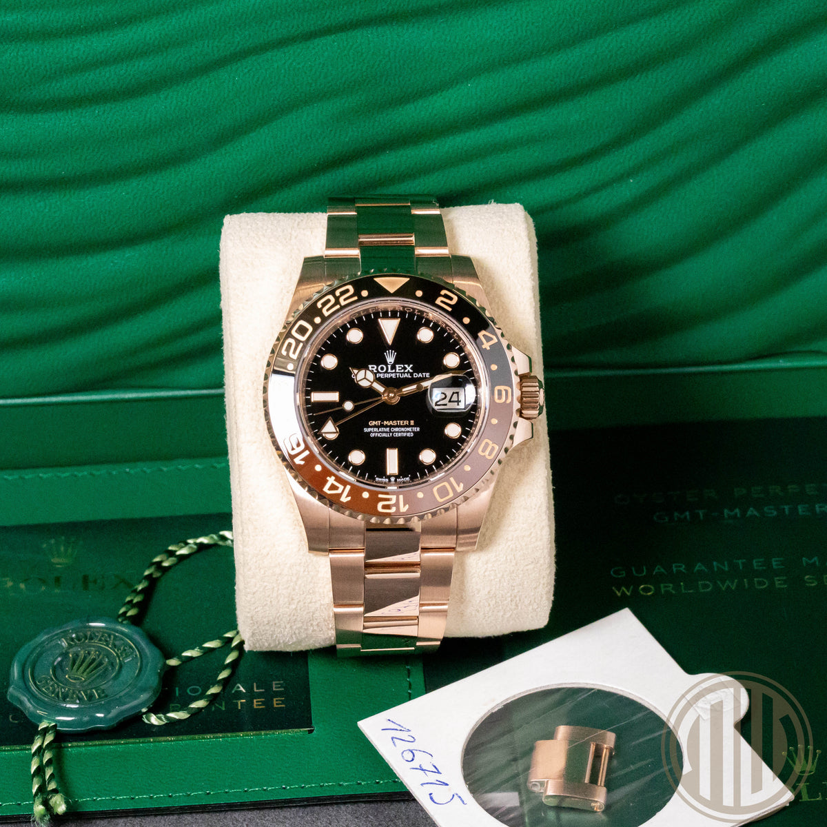 Rolex GMT-Master II 18kt Everose | Rootbeer | Box and Papers | 2021 | 126715CHNR
