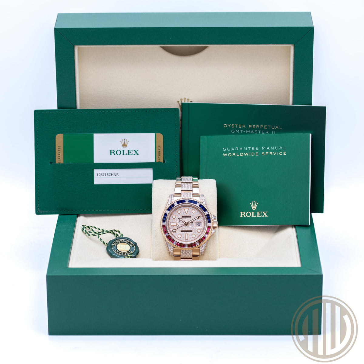 Rolex GMT-Master II / SARU BESATZ RIVER D-E VVS | 126715CHNR