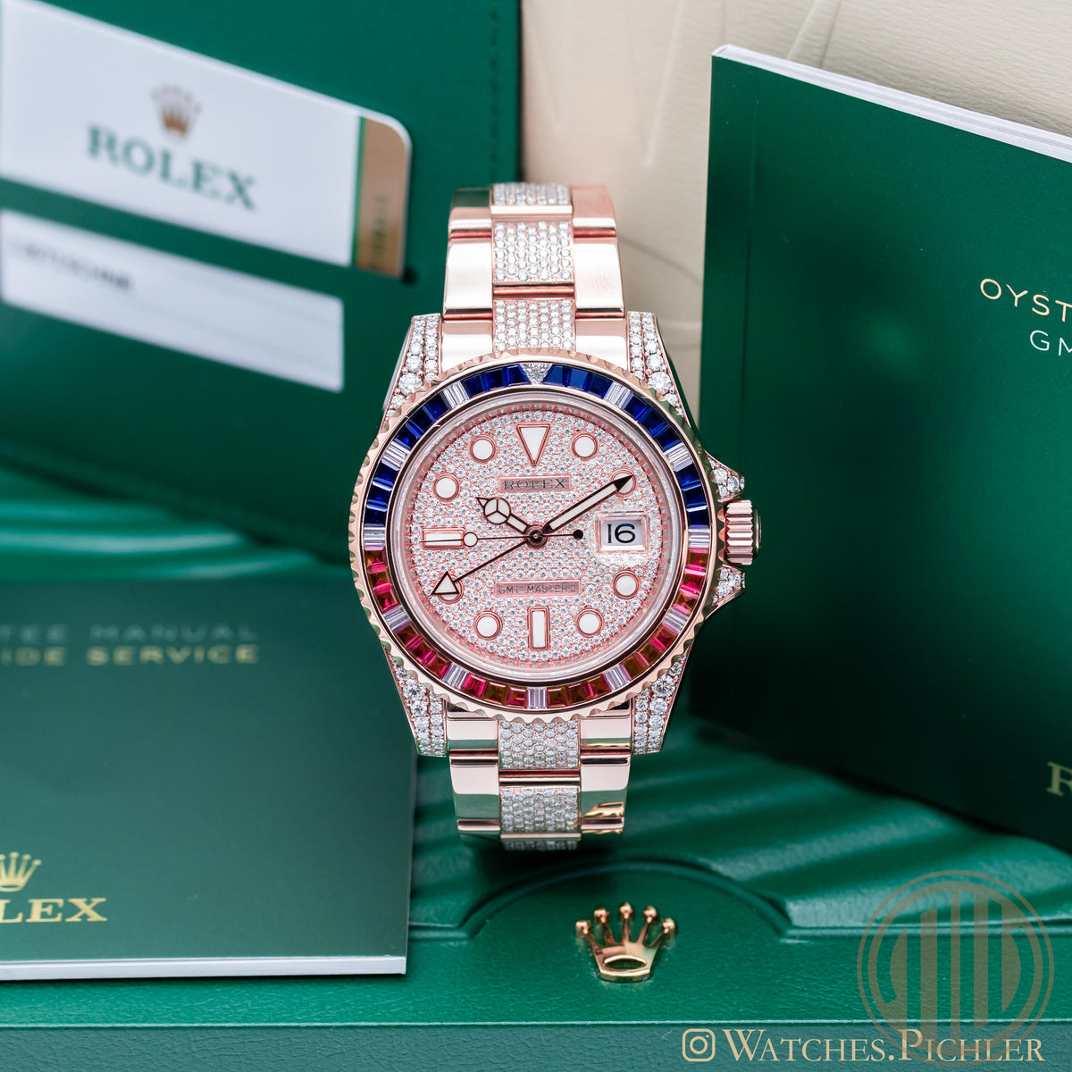 Rolex GMT-Master II / SARU BESATZ RIVER DE VVS | 126715CHNR