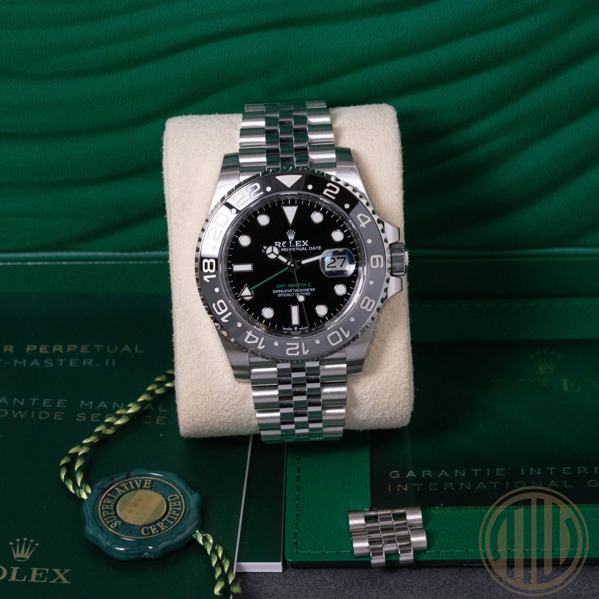 Rolex GMT-Master II "Bruce Wayne" | Jubilee | Box and Papers | 2024 | 126710GRNR