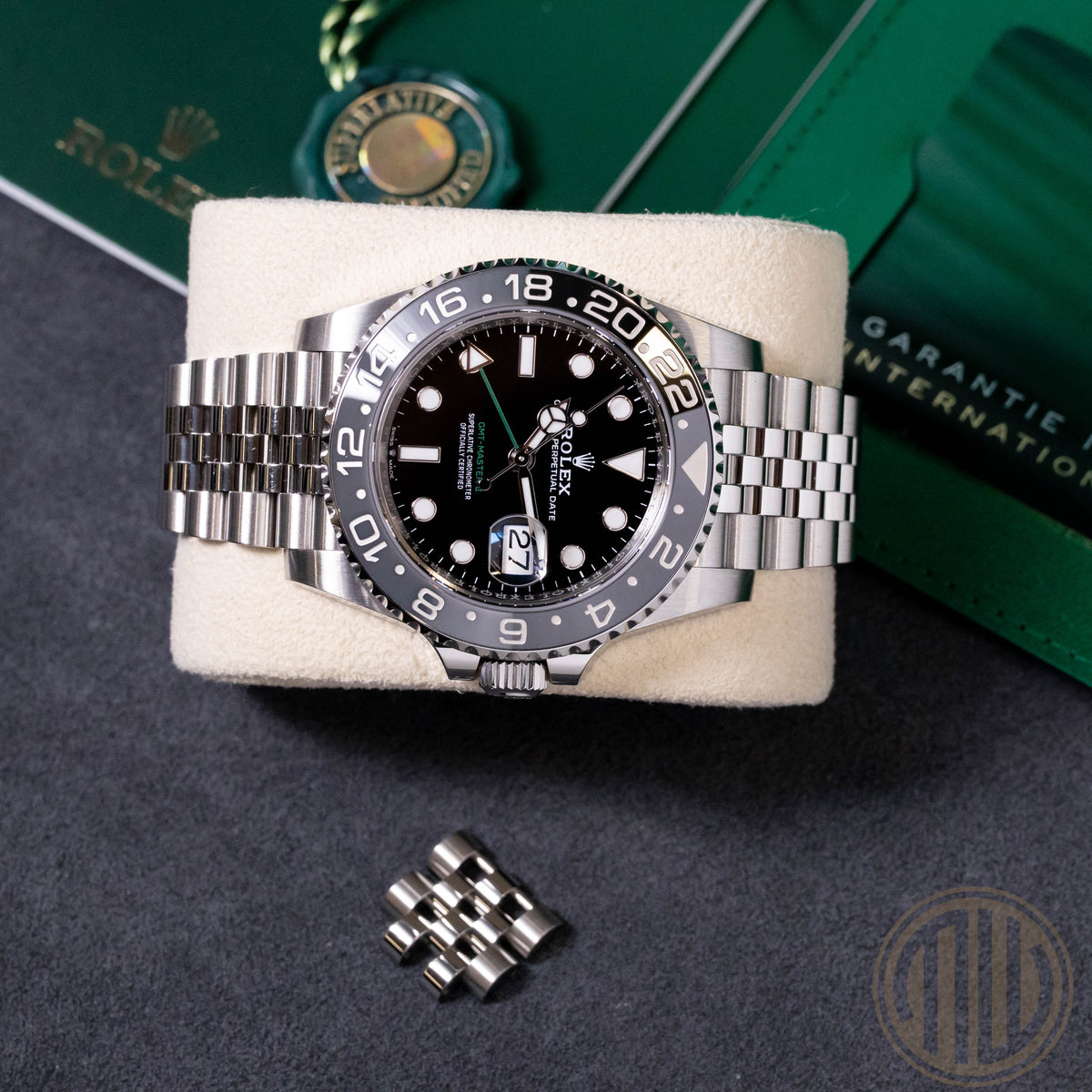 Rolex GMT-Master II "Bruce Wayne" | Jubilee | Box and Papers | 2024 | 126710GRNR