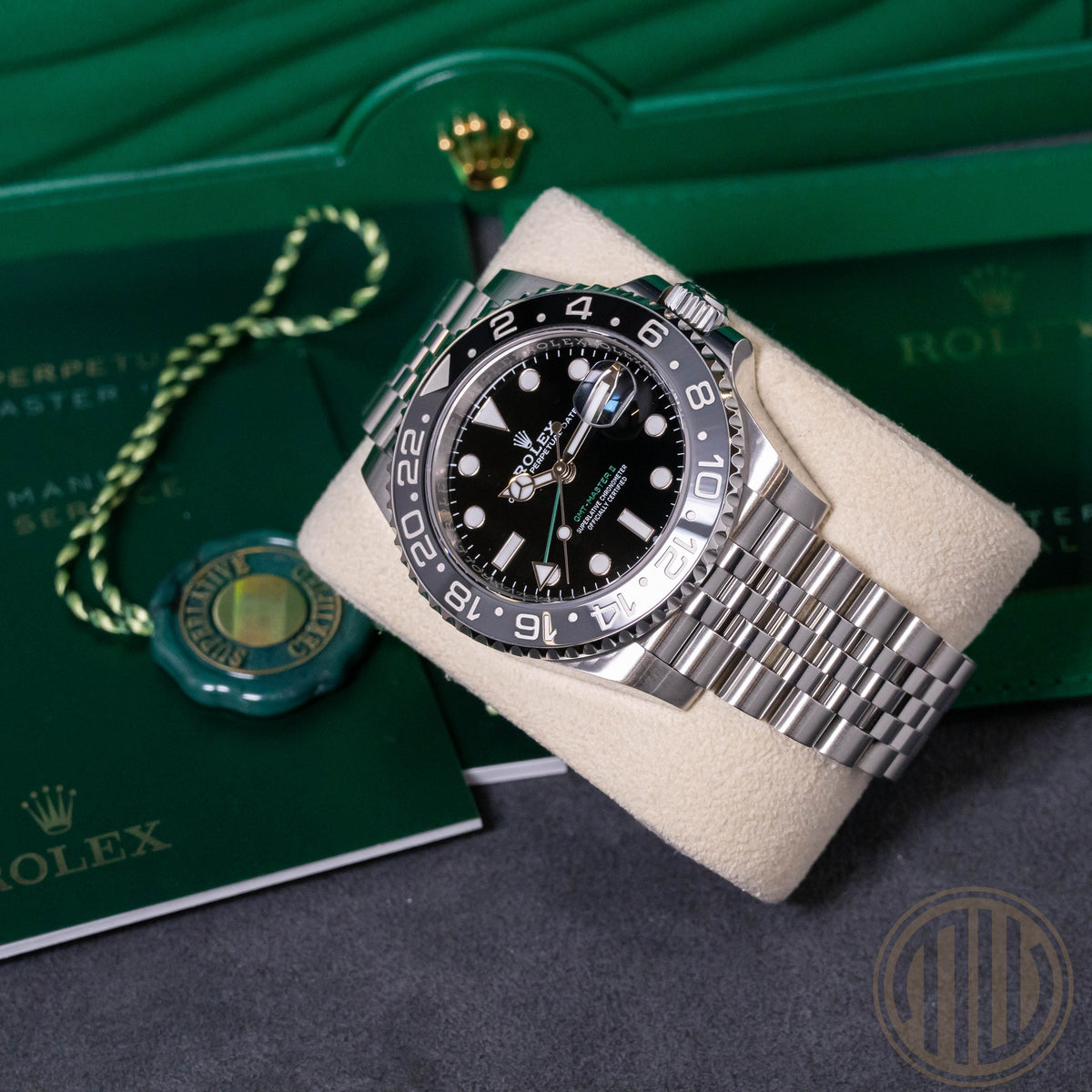 Rolex GMT-Master II "Bruce Wayne" | Jubilee | Box and Papers | 2024 | 126710GRNR