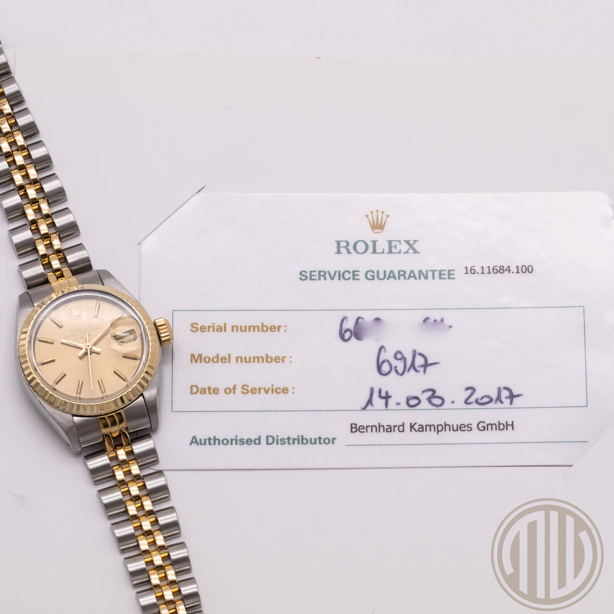 Rolex Lady-Datejust Bicolor | Champagne Dial | Rolex Service | 6917